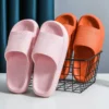Frauen Dicke Plattform Wolke Hausschuhe Indoor Hause Eva Weiche Sohle Kissen Rutschen Sandalen Frau 2025, Sommer Rutschfeste Strand Flip-Flops 2