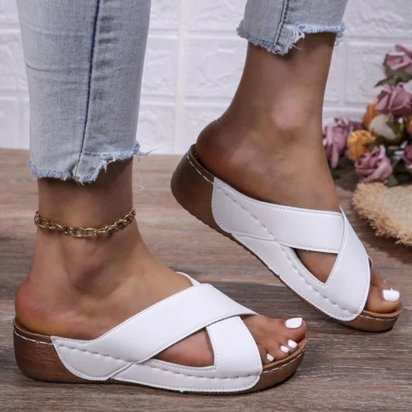 Schuhe Sandalen Frauen Mode Keil Damen Schuhe Weiche Rutsche frauen Sandalen Strand Schuhe Weibliche Zapatos De Mujer 4