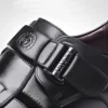 Klassische Business PU Sandalen Männer Bequeme Atmungsaktive Geschlossene Schuhe PVC Sohle Outwear Hohl Leder Schuhe Herbst 2