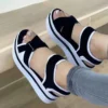 Mode Frauen Schuhe Sandalen Keil Schuhe Frau Casual frauen Sandalen Party Retro Sandale Frauen Weibliche Schuhe