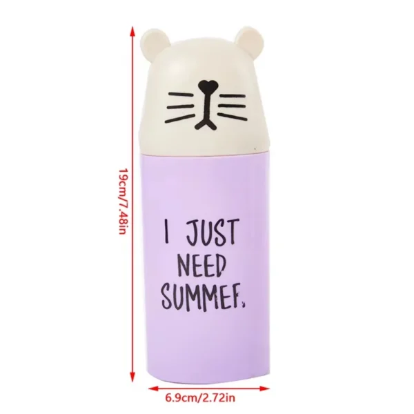 Tragbare Reise Zahnbürste Tasse Cartoon Bär Abdeckung Zahnpasta Halter Badezimmer Organizer Zubehör Zähne Pinsel Lagerung Fall Box 6