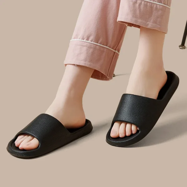 Verkauf Damen Sommerhaus Indoor Hausschuhe Frauen Anti-Rutsch-Bad Hausschuhe Eva weiche Sohle Sandalen undichte Strand Hausschuhe Flip Flops 4