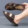 Hochwertige Freizeithausschuhe für Herren, Sommer, atmungsaktiv, Outdoor, weiche Sohle, Strandschuhe, Mode, Jugend, Joker, Gezeitensandalen, Gartenschuhe 5