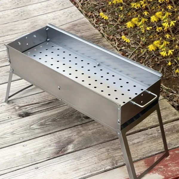 Moderne Stahl BBQ Grills Klapp Tragbare Grill Herd Verdickt Outdoor Barbecue Grill Hause Hof Brazier Camping Liefert
