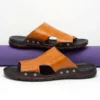 Sandals Men's Leather Classic Fashion Summer Men's Slippers Comfortable Soft PU Leather Lightweight Men's Beach Slippers Slides 5