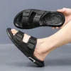 Hochwertige Freizeithausschuhe für Herren, Sommer, atmungsaktiv, Outdoor, weiche Sohle, Strandschuhe, Mode, Jugend, Joker, Gezeitensandalen, Gartenschuhe 6