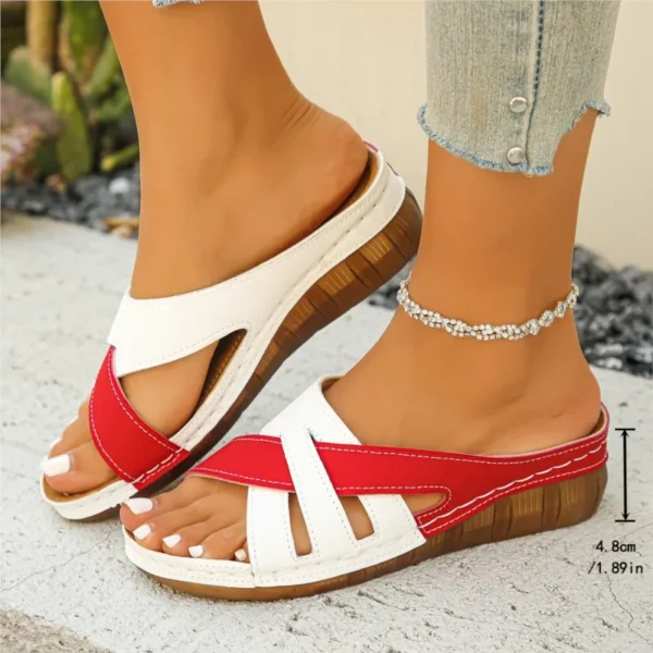 Frauen Sandalen Schuhe Sommer Weiche Sandalen Frau Rutschen Damen Schuhe Keil Frauen Schuh Party Weibliche Slipper Schuhe 3