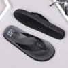 GAT-Flip-Flops für Herren, breiter Riemen, nicht haftend, Retro-Stil, rutschfest, atmungsaktiv, Sandalen im britischen Stil, Strandschuhe 4