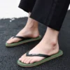 Günstige Sommer-Flip-Flops für Herren, große Größe 45, bequeme Hausschuhe, Herren-Strand-Hausschuhe, stilvolle grüne flache Sandalen für Herren, Pantuflas Homme 3