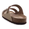 Shevalues Herren-Sandalen aus klassischem Leder, modische doppelte Outdoor-Strandschuhe, bequeme Unisex-Hausschuhe mit Korkfußbett und Fußgewölbeunterstützung 4