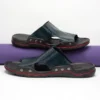Sandals Men's Leather Classic Fashion Summer Men's Slippers Comfortable Soft PU Leather Lightweight Men's Beach Slippers Slides 6
