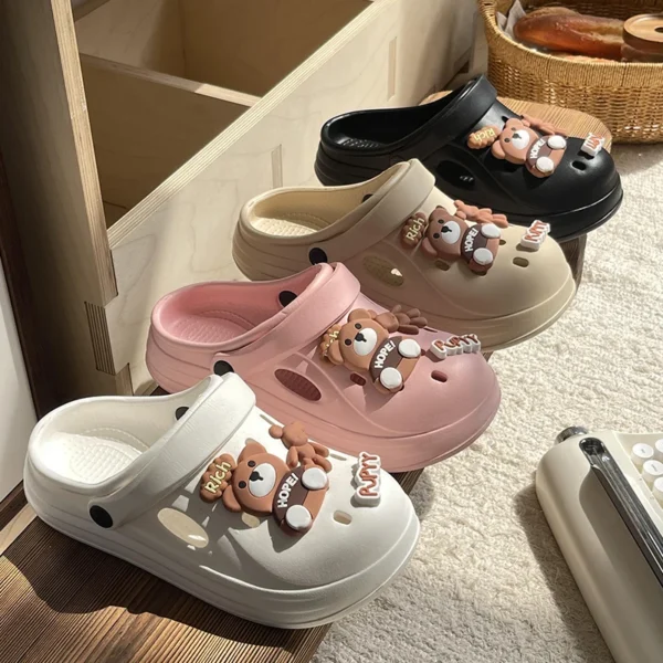 Casual Plattform Hausschuhe Frauen Wohnungen Niedlichen Cartoon Designer Schuhe Mädchen Mode Elegante Sommer Sandalen Damen Elegante Schuhe 6