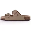 Shevalues Herren-Sandalen aus klassischem Leder, modische doppelte Outdoor-Strandschuhe, bequeme Unisex-Hausschuhe mit Korkfußbett und Fußgewölbeunterstützung