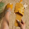 Sommer Neue Frauen Hausschuhe Flachen Boden Nicht-slip Outdoor Offene spitze Strand Weibliche Sandalen Sexy Mode-Design Rutschen Frau schuhe