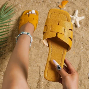 Sommer Neue Frauen Hausschuhe Flachen Boden Nicht-slip Outdoor Offene spitze Strand Weibliche Sandalen Sexy Mode-Design Rutschen Frau schuhe