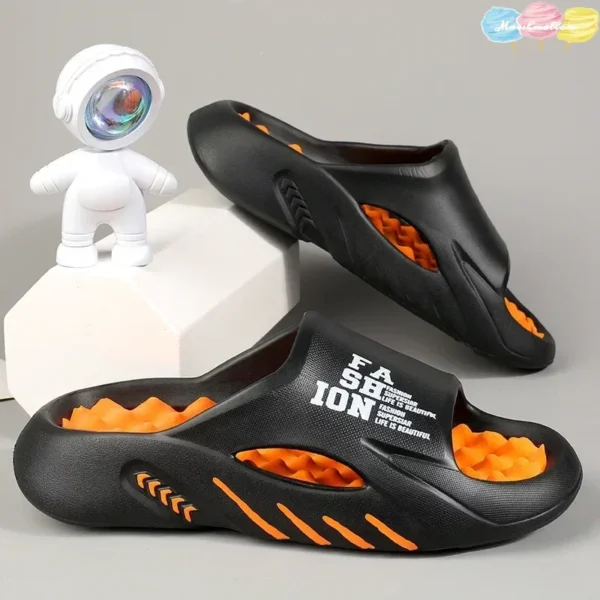 Neue Sommer Mann Massage Hausschuhe Indoor Outdoor Sandalen Strand Freizeit schuhe Soft Bottom Hausschuhe männliche Flip Flops Herren Sandalen 3