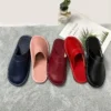 Herbst Winter Indoor Schuhe 47, 48, Herren Blau Schlafzimmer Hausschuhe Mann Prägnante Rutschen Pelzige Pantoletten Kunstleder Hause Slipper Flip Fops 4