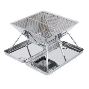 Tragbare Falten BBQ Grill Herd Campingmoon MT-2 Camping Grill Herd 34x35cm Tragbare Edelstahl BBQ Grill Nicht-stick