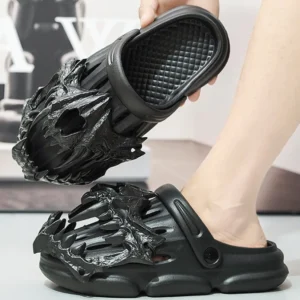 Frauen Hausschuhe Wolke Y2k Haus Sommer Weiche Sandale Schädel Flip-Flops Männer Männlich Dämon Dicke Flache Plattform Nicht Slip Hause Rutschen männer