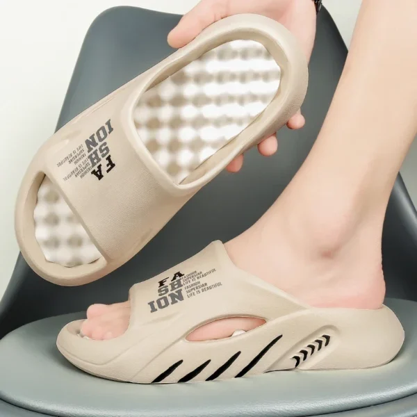 Neue Sommer Mann Massage Hausschuhe 2023 Indoor Outdoor Sandalen Strand Casual Schuhe Weichen Boden Hausschuhe Männlichen Flip-Flops Herren Sandalen 6