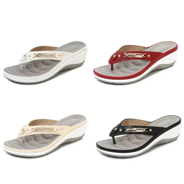 2024 Damen Hausschuhe Neue Mode Slides Rutschfeste Schuhe Strandsandalen Damen Draußen Freizeit Flip Flops Tragen Offene Zehen 3