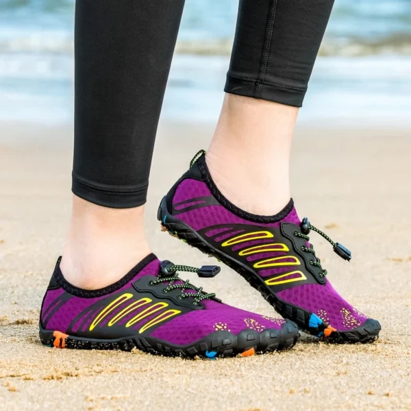 Unisex Lila Schnell Trocknend Wasser Schuhe Männer Frauen Schwimmen Surfen Aqua Schuhe Frau Strand Sport Barfuß Schuhe Männer Upstream Turnschuhe 2