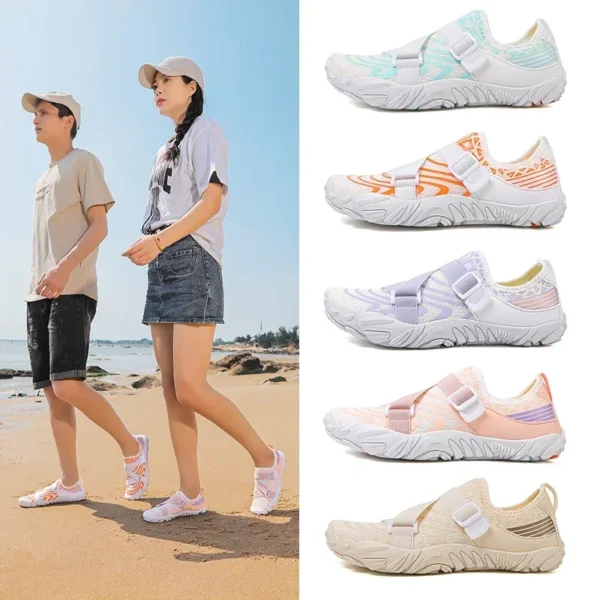 Barfußschuhe Sommer Outdoor Strand Wasserschuhe Schnell trocknende rutschfeste Wasserschuhe mit atmungsaktiver und langlebiger Flow-Tracking-Sneaker 3