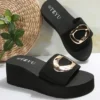 Leichte Keil-Hausschuhe für Damen, 2022, Sommer, dicker Boden, Plattform, Strandsandalen, Damen, Übergröße 42, rutschfeste Outdoor-Rutschen 5