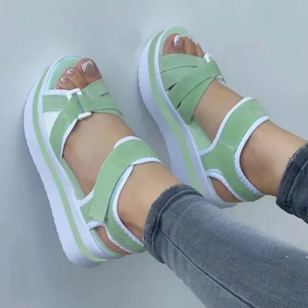 Mode Frau Schuhe Sandalen Keil Damen Schuhe Espadrilles frauen Sandalen Casual Atmungsaktive Schuhe Weibliche Frauen Heels 3