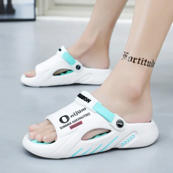Männer Sandalen Neue Sommer EVA Weichen sohlen Indoor Plattform Rutschen Hausschuhe Outdoor Walking Strand Schuhe Flip-Flops Herren Casual schuhe 6