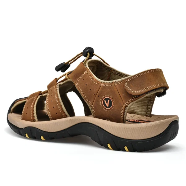Sommer Männer Sandalen Aus Echtem Leder Herren Casual Schuhe Outdoor Männer Leder Sandalen für Männer Strand Schuhe Römische Schuhe Plus Größe 38-48 6