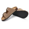 Kidmi Damen Herren Sandalen Kissen Fußbett Outdoor Verstellbare Schnalle Kork Fußbett Rutschen für Sandalen mit bequemer Fußgewölbeunterstützung