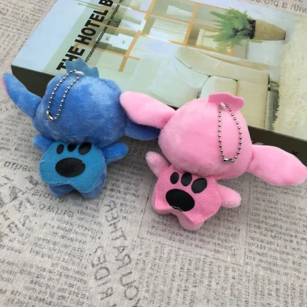 Disney Lilo und Stitch Plüschpuppe Spielzeug Blumenstrauß Stitch Tier Gefüllte Schlüsselanhänger Anhänger Mädchen Kinder Geburtstag Weihnachtsgeschenke 3
