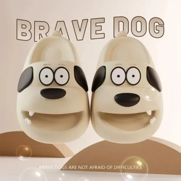 Home Cloud Slipper Frau Hund Welpe Sandale Lustige Flip-Flops Cartoon Weicher Strand Rutschfester Hausschuh Niedliche Plattform Weibliche Slides 3