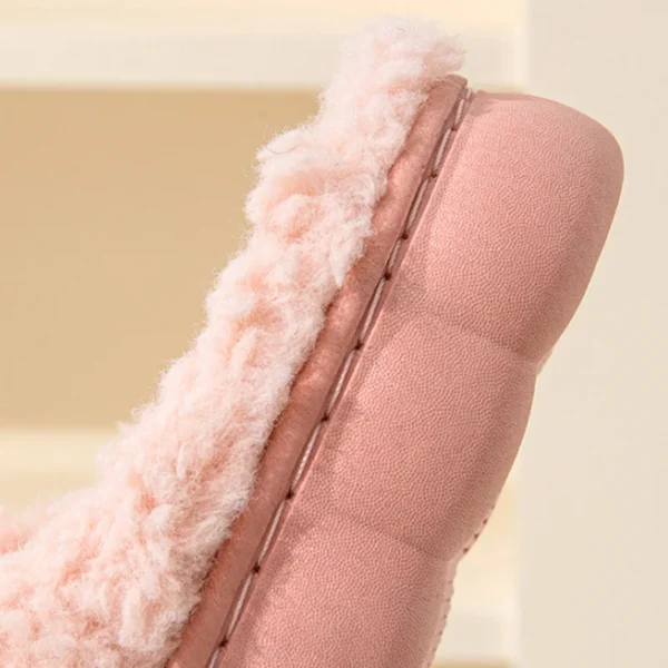 Dicke Sohle Hause Innen Außerhalb Männer Und Frauen Paare Winter Haushalt Warme Flauschige Hausschuhe Mode Plüsch Baumwolle Schuhe Damen 5