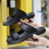 Outdoor Herren Hausschuhe Leder Leichte Flip-Flops Sommer Lässige Strandsandalen Männlich Flacher rutschfester Komfort Klassische Lazy Slides 5