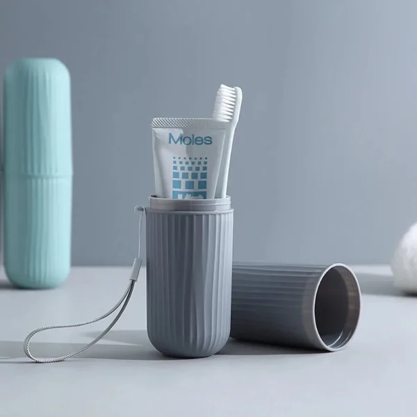 Reise Tragbare Zahnbürste Tasse Bad Zahnpasta Halter Lagerung Fall Box Organizer Reise Toilettenartikel Lagerung Tasse Neue Kreative 4