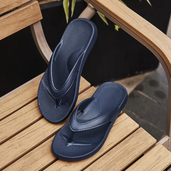 Sommer Coole Damen-Flip-Flops, superleicht, für den Außenbereich, weiche Sohle, rutschfest, lässig, Damen-Hausschuhe, Paar, flache EVA-Sandalen 5