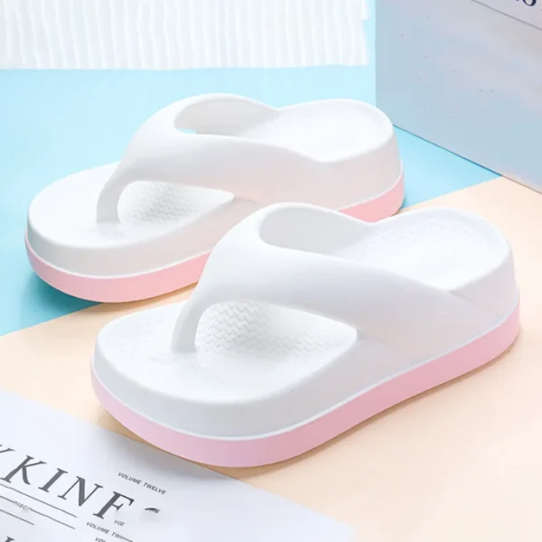 Damen-Flip-Flops, beliebtes Design, Schuhe, 2024, Trend, lässige Plateau-Sandalen, rutschfeste Outdoor-Hausschuhe, einzigartige Funktionen, flache Sandalen 5