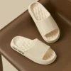 Dicke Plateau-Hausschuhe für Männer, Zuhause, weiche Sohle, Kissen, Rutschen, Sandalen, Damen, Sommer, Strand, rutschfeste Flip-Flops, Badezimmer-Slipper 4