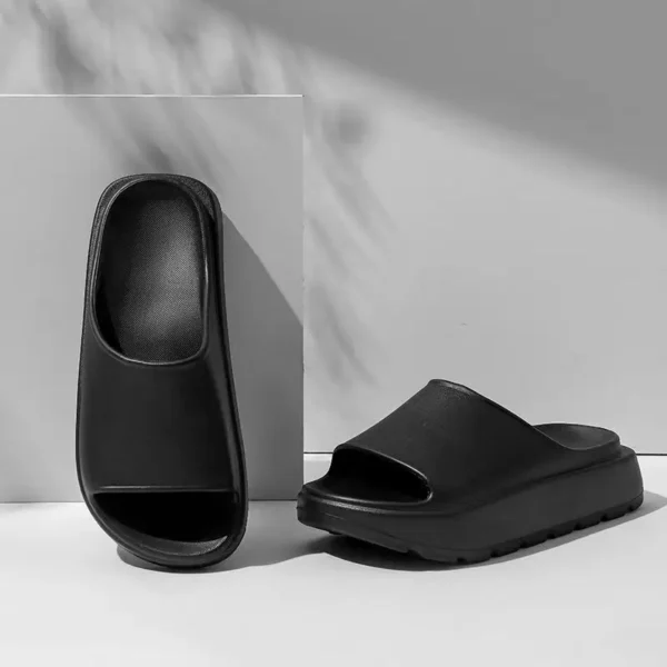 Sommer Strand Dicke Sohle Eva Hausschuhe Frauen Dicke Plattform Indoor Hause Rutschen Frau Leichte Rutschfeste Badezimmer Flip-Flops 2024 6