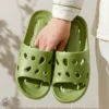 SALE Badezimmer-Hausschuhe, schnell trocknend, für die Dusche, ausgehöhlt, wasserdicht, für den Innenbereich, Sommersohle, Eva-Schuhe, rutschfeste Flip-Flops für Männer und Frauen 2