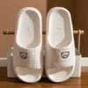 Druck Nette Bär Frauen Hausschuhe Sommer Innen Weiche Cartoon Sandalen Badezimmer Anti-slip Außen Bequeme Männer Freizeit Schuhe Paar 6