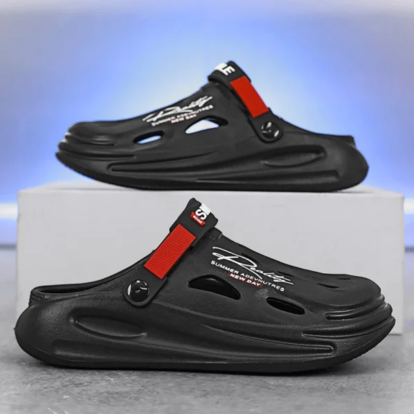 Männer Garten Clogs Sandalen Sommer Hausschuhe Für Männer Paar Casual Schuhe Mode Luxus Sandalen Komfort Hause Weiche Hausschuhe 40-45