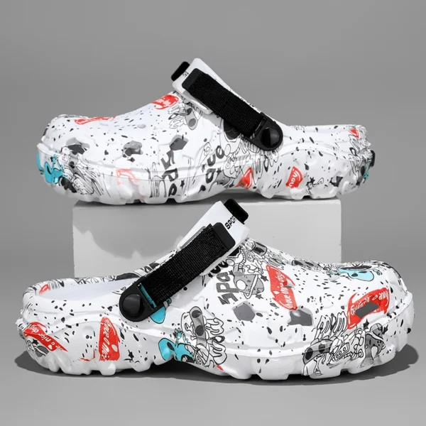 2025 männer Sommer Clogs Sandalen Eva Hausschuhe Männer Mode Flache Sandalen Männer Frauen Freizeit Rutschen Männer Casual Schuhe plus Größe 46 47 3