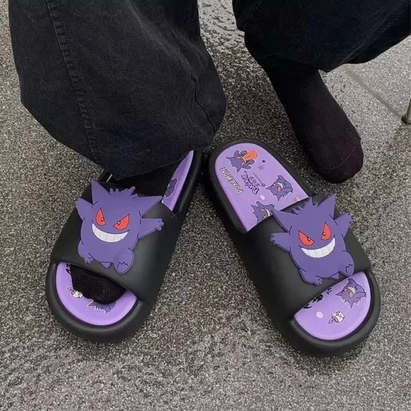 Anime Gengar Erwachsene/Kinder Hausschuhe Cartoon Kawaii Netter Mann Frau Sommer Outdoor Sandalen Casual Atmungsaktive EVA Schuhe Geschenk 5