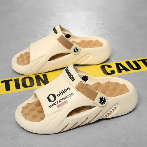 Männer Sandalen Neue Sommer EVA Weichen sohlen Indoor Plattform Rutschen Hausschuhe Outdoor Walking Strand Schuhe Flip-Flops Herren Casual schuhe 4