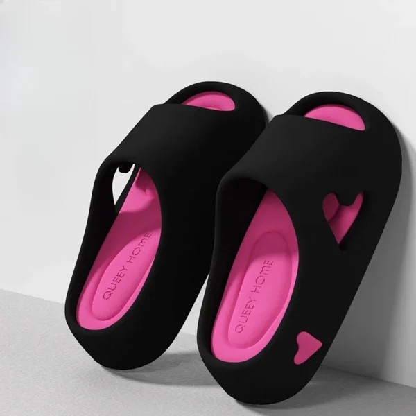 Hausschuhe Flip Flop Frauen Liebe Herz Plattform Wolke Outdoor Indoor Sommer Weiche Sandale Rutschen Damen Home Hotel Schuh Flache EVA 2