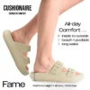 Asgard Sommer-Plateau-Sandalen für Damen, modische weiche Wolken-Strand-Hausschuhe mit Doppelschnalle, 2025, neue Komfort-EVA-Flachrutschen 4