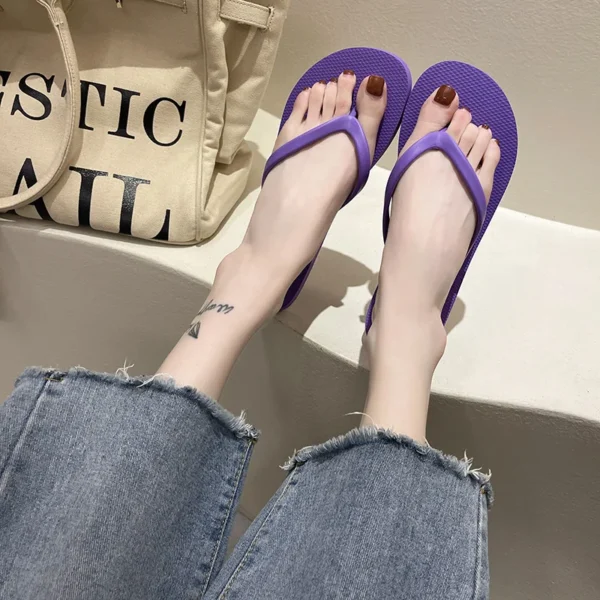 Paar Strand Sandalen Sommer Flip-Flops für Frauen Nette Candy Farbe Indoor Flache Schuhe Männer Strand Hausschuhe Nicht-slip weiche Sohle 3